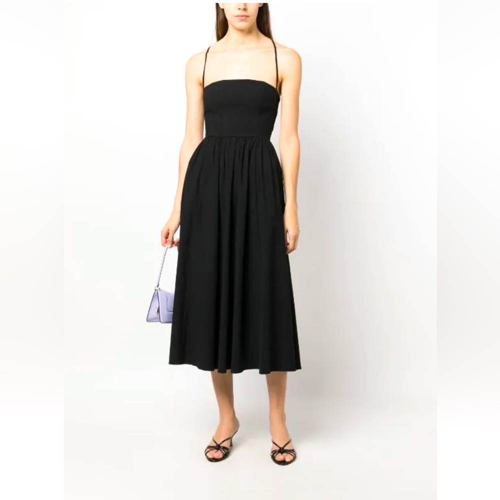 Reformation Black Midi Dress
